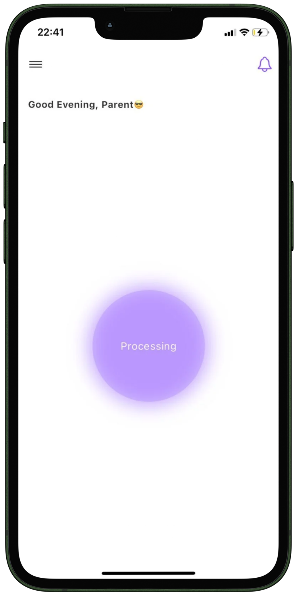 Enfant cry analysis screen